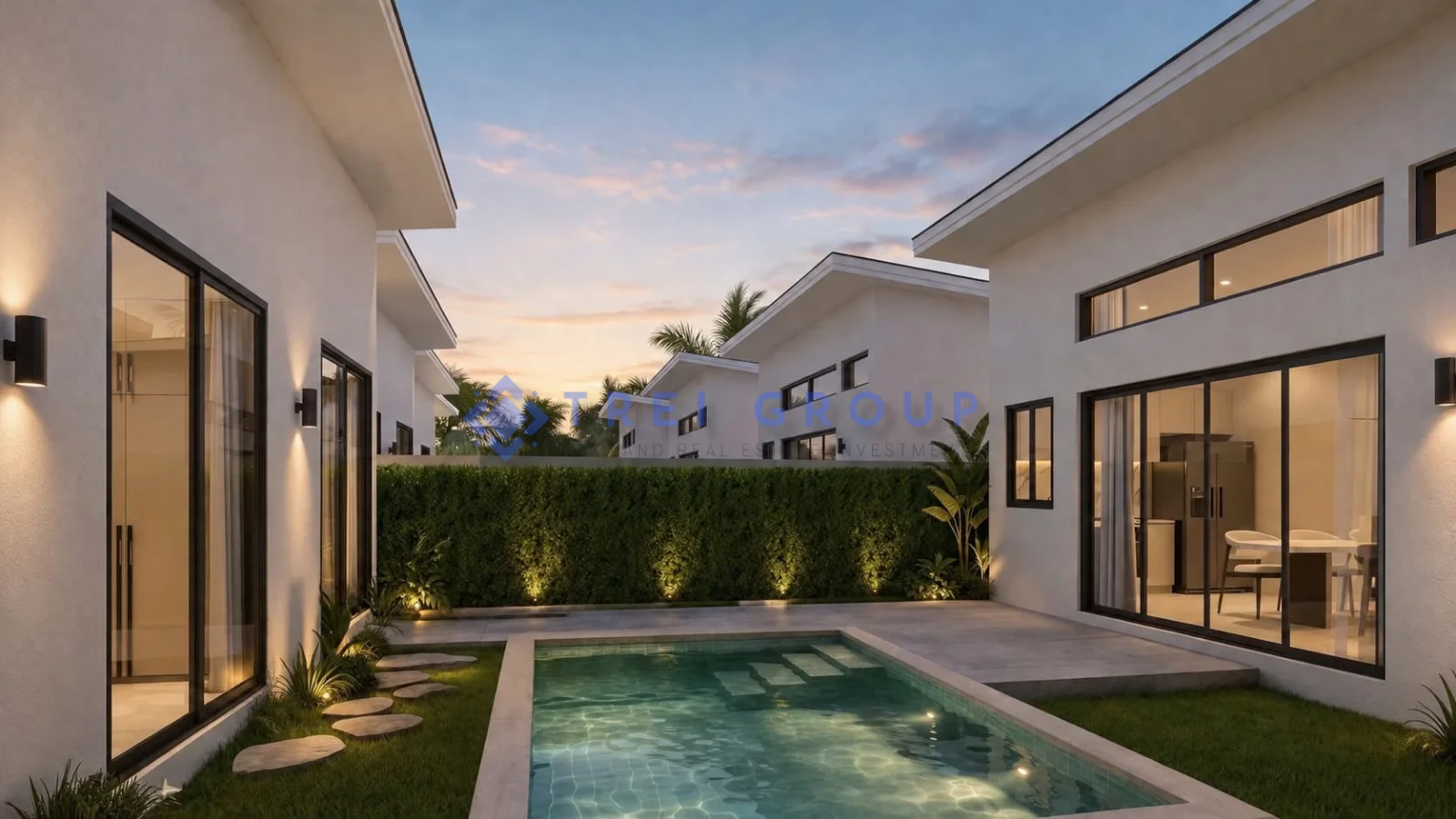 Attractive Garden Pool Villa